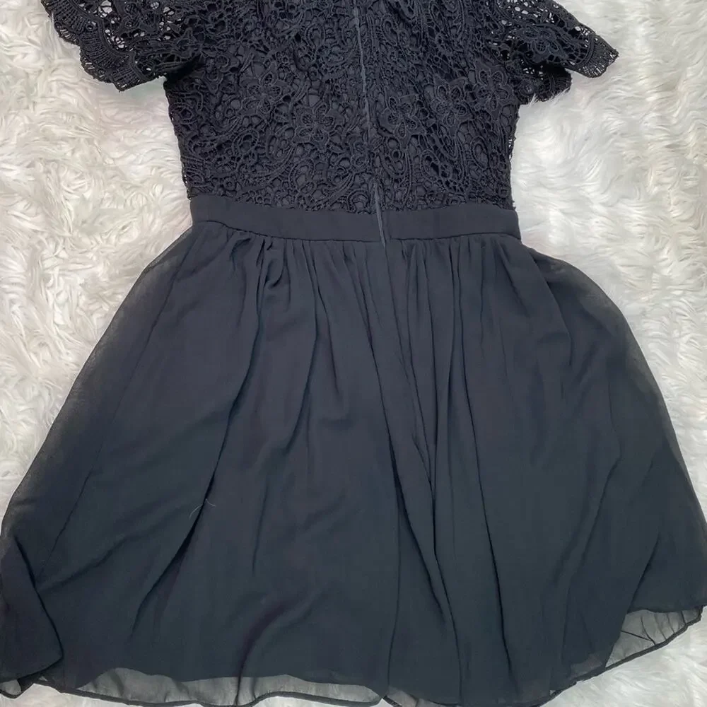 Lulu's Angel In Disguise Lace Cocktail Dress Black Size M 24945 Skater‎ - Picture 11 of 12